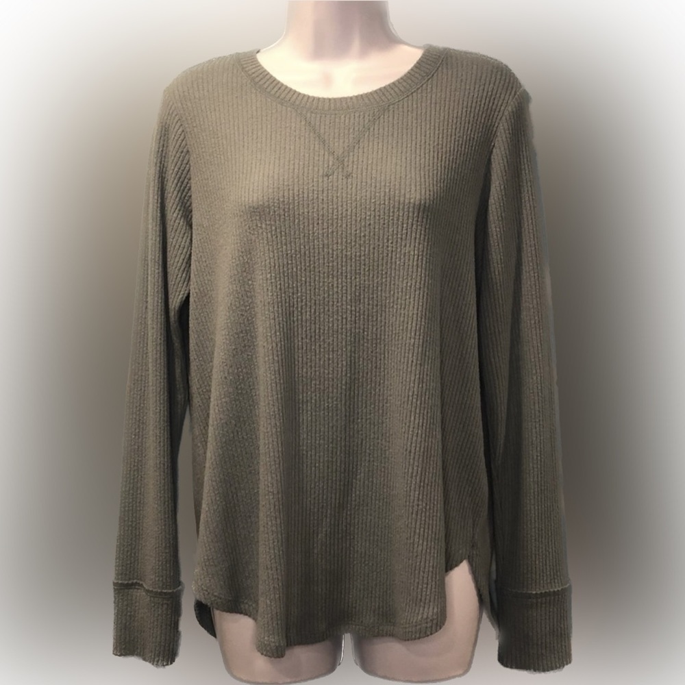 Abercrombie & Fitch Long Sleeve Blue Green Shirt - Picture 2 of 6